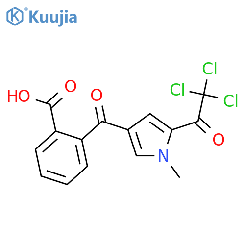 2-{1-Methyl-5-(2,2,2-trichloroacetyl)-1H-pyrrol-3-ylcarbonyl}benzenecarboxylic Acid structure