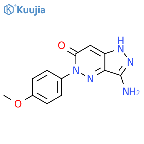 3-Amino-5-(4-methoxyphenyl)-1,5-dihydro-6H-pyrazolo[4,3-c]pyridazin-6-one structure
