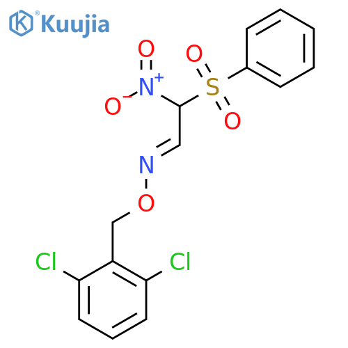 2-NITRO-2-(PHENYLSULFONYL)ACETALDEHYDE O-(2,6-DICHLOROBENZYL)OXIME structure
