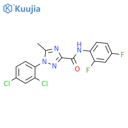 1H-1,2,4-Triazole-3-carboxamide, 1-(2,4-dichlorophenyl)-N-(2,4-difluorophenyl)-5-methyl- structure