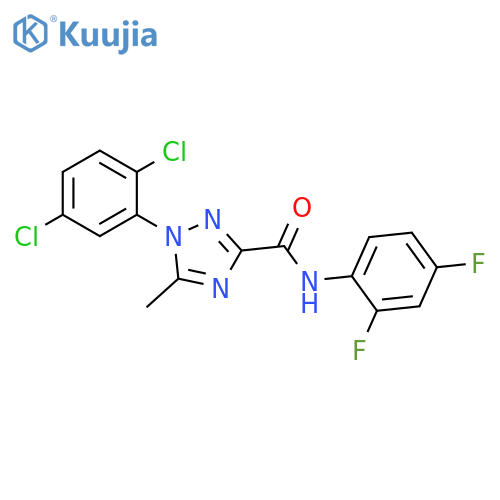 1H-1,2,4-Triazole-3-carboxamide, 1-(2,5-dichlorophenyl)-N-(2,4-difluorophenyl)-5-methyl- structure