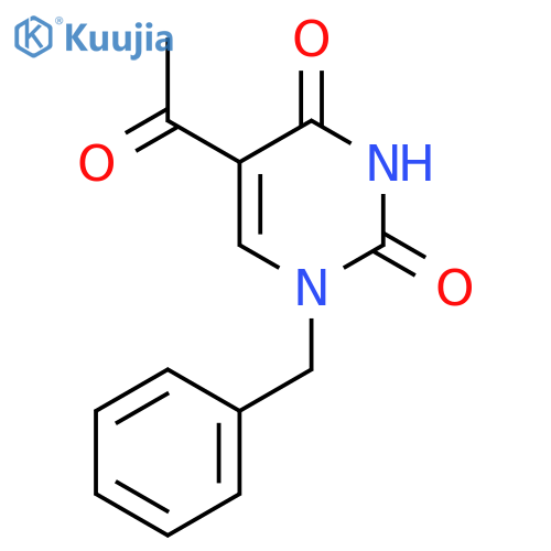5-acetyl-1-benzyl-2,4(1H,3H)-pyrimidinedione structure