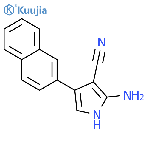 2-Amino-4-(2-naphthyl)-1H-pyrrole-3-carbonitrile structure