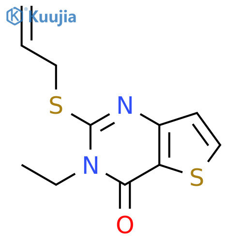 2-(ALLYLSULFANYL)-3-ETHYLTHIENO[3,2-D]PYRIMIDIN-4(3H)-ONE structure