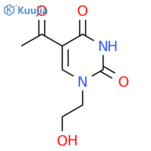 5-acetyl-1-(2-hydroxyethyl)-2,4(1H,3H)-pyrimidinedione structure
