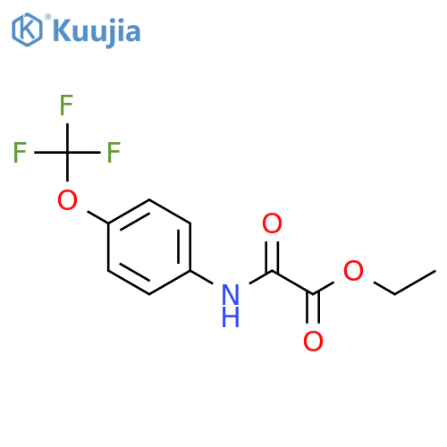 ethyl {4-(trifluoromethoxy)phenylcarbamoyl}formate structure