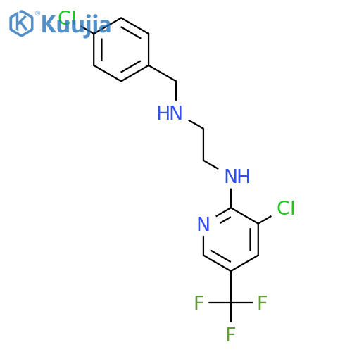 N~1~-(4-chlorobenzyl)-N~2~-3-chloro-5-(trifluoromethyl)-2-pyridinyl-1,2-ethanediamine structure