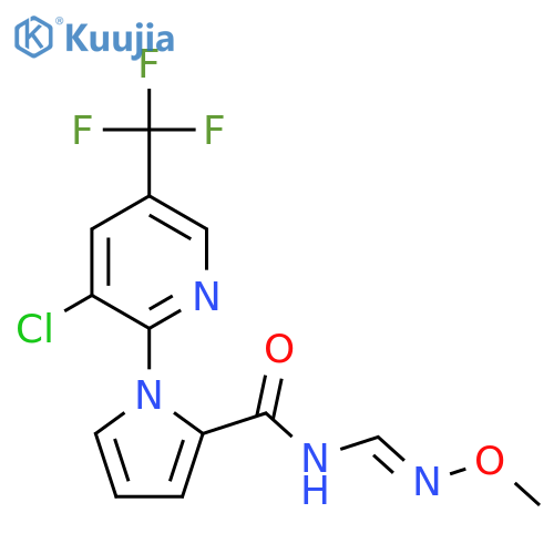 1-[3-CHLORO-5-(TRIFLUOROMETHYL)-2-PYRIDINYL]-N-[(METHOXYIMINO)METHYL]-1H-PYRROLE-2-CARBOXAMIDE structure