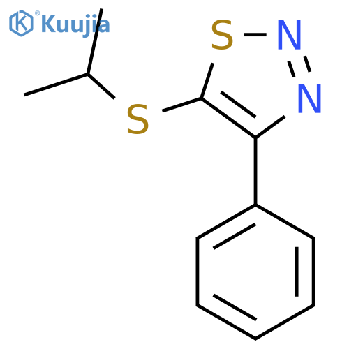 5-(Isopropylsulfanyl)-4-phenyl-1,2,3-thiadiazole structure