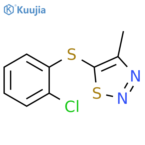 1,2,3-Thiadiazole, 5-[(2-chlorophenyl)thio]-4-methyl- structure