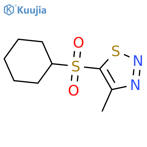 5-(Cyclohexylsulfonyl)-4-methyl-1,2,3-thiadiazole structure