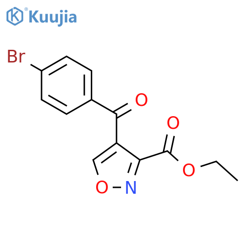 Ethyl 4-(4-Bromobenzoyl)-3-isoxazolecarboxylate structure