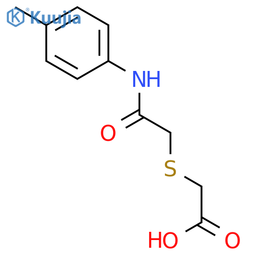 2-{2-Oxo-2-(4-toluidino)ethylsulfanyl}acetic acid structure