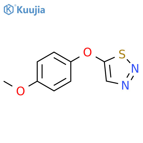 1,2,3-Thiadiazole, 5-(4-methoxyphenoxy)- structure