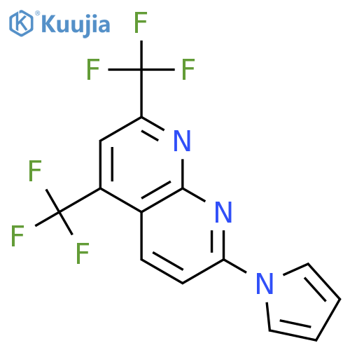 1,8-Naphthyridine,7-(1H-pyrrol-1-yl)-2,4-bis(trifluoromethyl)- structure