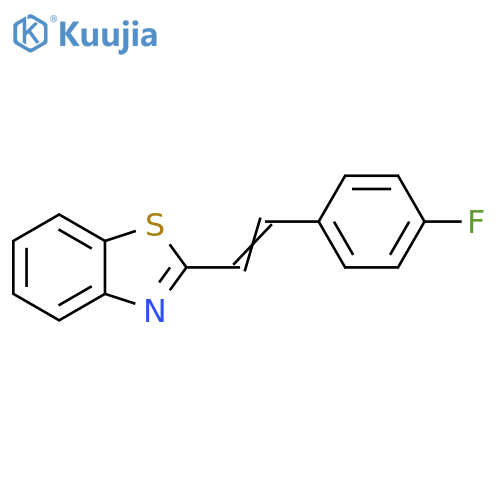 Benzothiazole, 2-[2-(4-fluorophenyl)ethenyl]- structure
