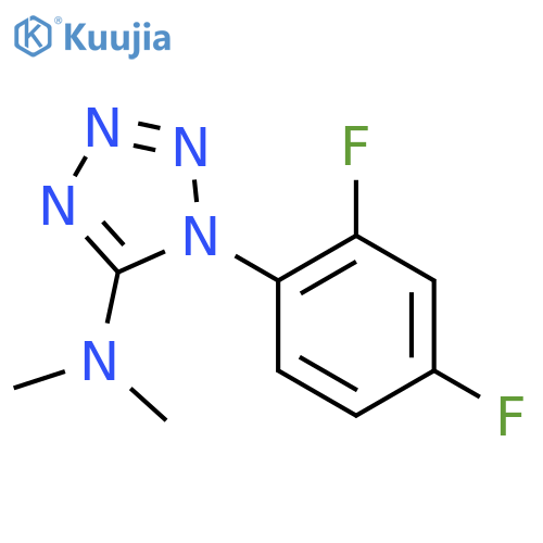 1-(2,4-DIFLUOROPHENYL)-N,N-DIMETHYL-1H-1,2,3,4-TETRAAZOL-5-AMINE structure