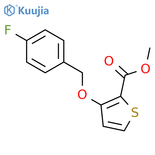 Methyl 3-(4-Fluorobenzyl)oxythiophene-2-carboxylate structure