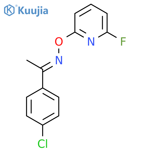 1-(4-chlorophenyl)-1-ethanone O-(6-fluoro-2-pyridinyl)oxime structure