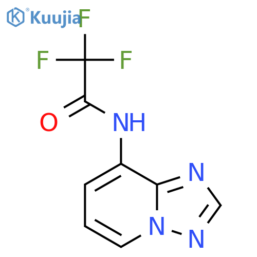 2,2,2-Trifluoro-N-[1,2,4]triazolo[1,5-a]pyridin-8-ylacetamide structure