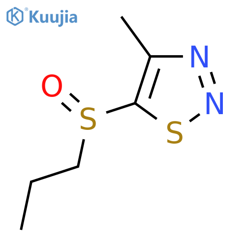 4-Methyl-1,2,3-thiadiazol-5-yl propyl sulfoxide structure