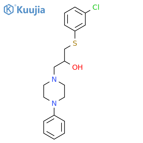 1-[(3-Chlorophenyl)sulfanyl]-3-(4-phenylpiperazino)-2-propanol structure