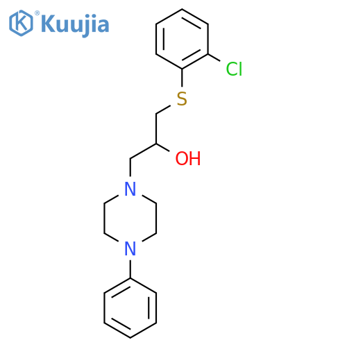 1-[(2-CHLOROPHENYL)SULFANYL]-3-(4-PHENYLPIPERAZINO)-2-PROPANOL structure