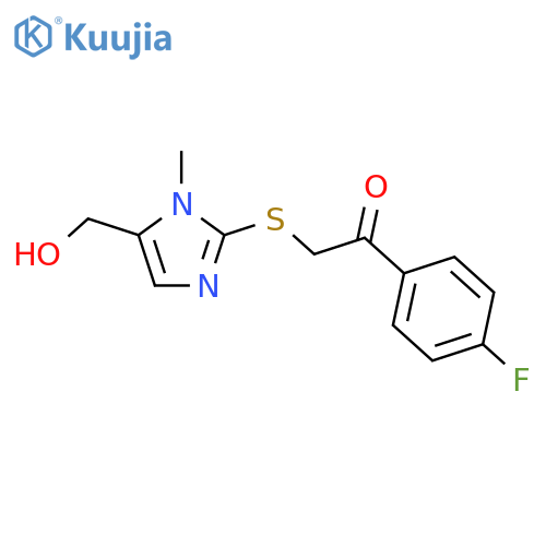 1-(4-Fluorophenyl)-2-{5-(hydroxymethyl)-1-methyl-1H-imidazol-2-ylsulfanyl}-1-ethanone structure