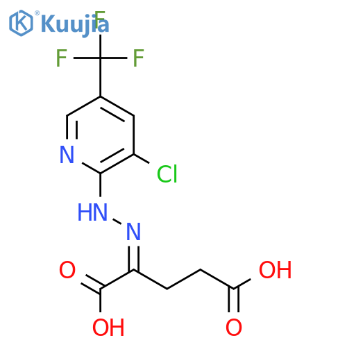 2-{2-3-Chloro-5-(trifluoromethyl)-2-pyridinyl-hydrazono}pentanedioic Acid structure