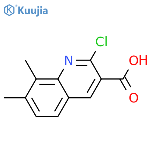 2-Chloro-7,8-dimethylquinoline-3-carboxylic acid structure