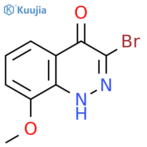 3-bromo-8-methoxycinnolin-4(1H)-one structure