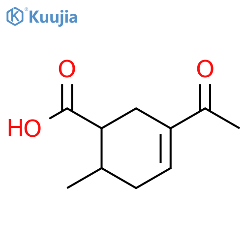 3-Cyclohexene-1-carboxylicacid, 3-acetyl-6-methyl- structure