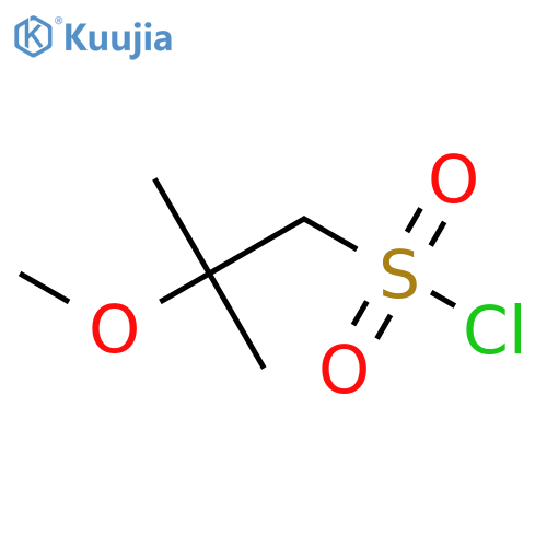 2-Methoxy-2-methylpropane-1-sulfonyl chloride structure
