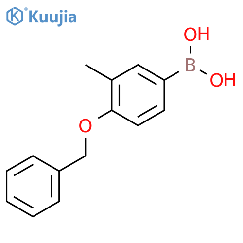 (4-benzyloxy-3-methylphenyl)boronic acid structure