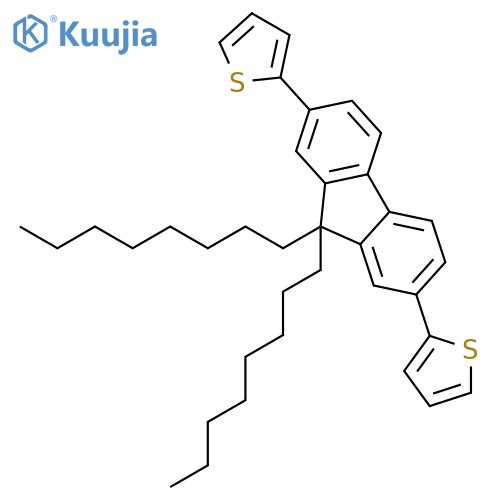 2,2′-(9,9-Dioctyl-9H-fluorene-2,7-diyl)bisthiophene structure