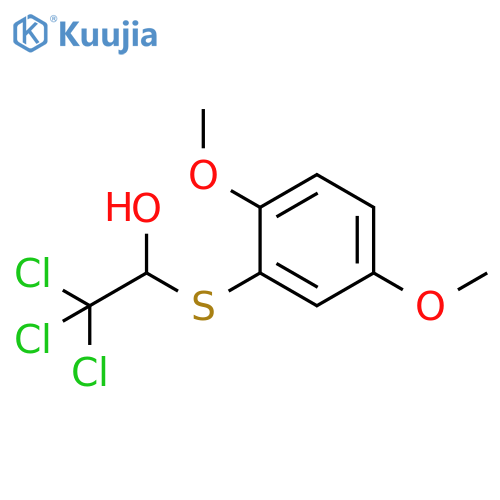 Ethanol, 2,2,2-trichloro-1-[(2,5-dimethoxyphenyl)thio]- structure