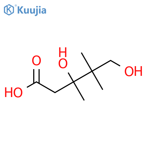 3,5-Dihydroxy-3,4,4-trime-thylvaleric acid structure