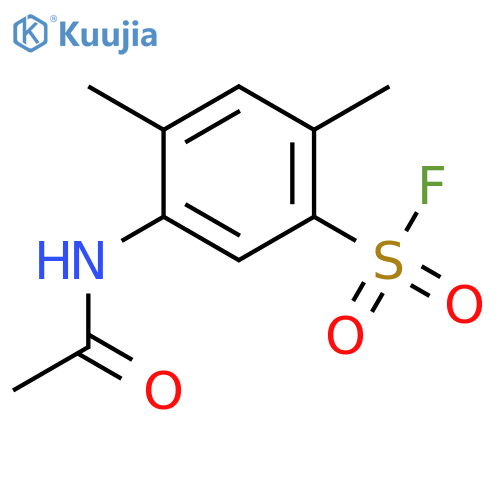 Benzenesulfonylfluoride, 5-(acetylamino)-2,4-dimethyl- structure