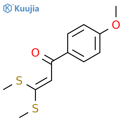 1-(4-methoxyphenyl)-3,3-bis(methylsulfanyl)prop-2-en-1-one structure