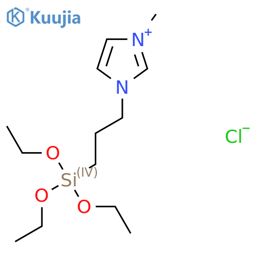 1-(Propyltriethoxyl)-3-methylimidazolium chloride structure
