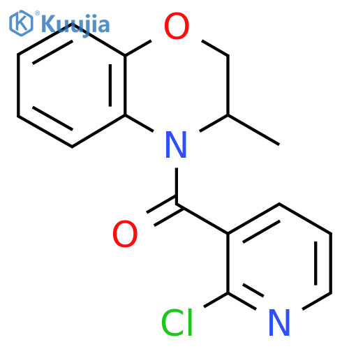 (2-Chloro-3-pyridinyl)(3-methyl-2,3-dihydro-4H-1,4-benzoxazin-4-yl)methanone structure