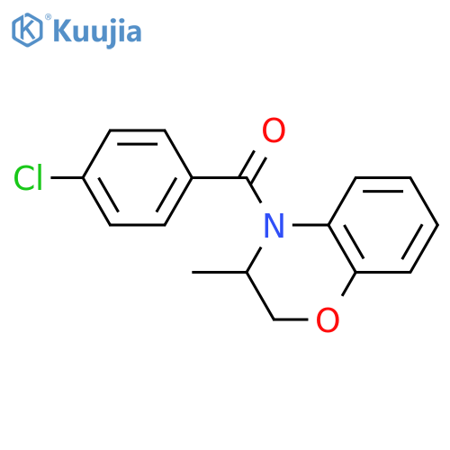 (4-chlorophenyl)(3-methyl-2,3-dihydro-4H-1,4-benzoxazin-4-yl)methanone structure