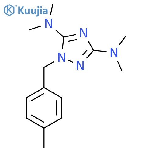 N-[3-(DIMETHYLAMINO)-1-(4-METHYLBENZYL)-1H-1,2,4-TRIAZOL-5-YL]-N,N-DIMETHYLAMINE structure