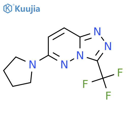 6-(1-Pyrrolidinyl)-3-(trifluoromethyl)[1,2,4]triazolo[4,3-b]pyridazine structure