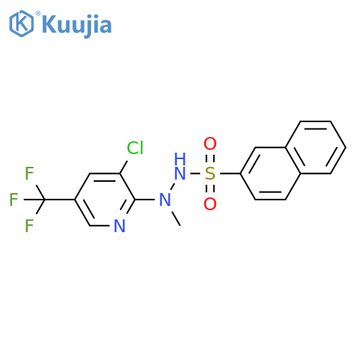 N'-[3-chloro-5-(trifluoromethyl)pyridin-2-yl]-N'-methylnaphthalene-2-sulfonohydrazide structure