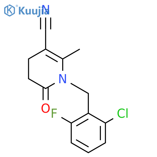 1-(2-Chloro-6-fluorobenzyl)-2-methyl-6-oxo-1,4,5,6-tetrahydro-3-pyridinecarbonitrile structure