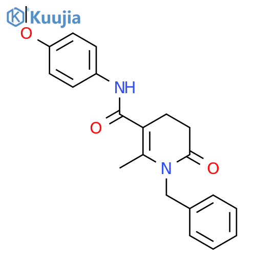 1-benzyl-N-(4-methoxyphenyl)-2-methyl-6-oxo-1,4,5,6-tetrahydro-3-pyridinecarboxamide structure