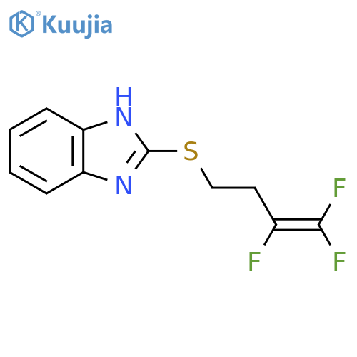 2-[(3,4,4-trifluoro-3-butenyl)sulfanyl]-1H-1,3-benzimidazole structure