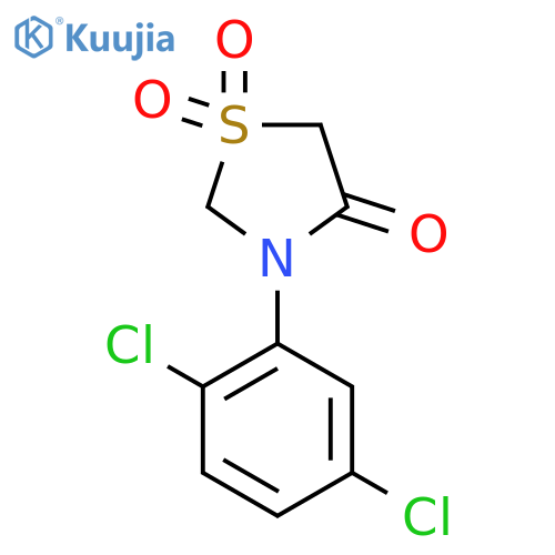 3-(2,5-Dichlorophenyl)-1lambda~6~,3-thiazolane-1,1,4-trione structure