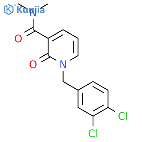 1-(3,4-dichlorobenzyl)-N,N-dimethyl-2-oxo-1,2-dihydro-3-pyridinecarboxamide structure